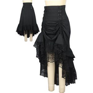Plus Gothic Clothing Steampunk Victorian Skirt